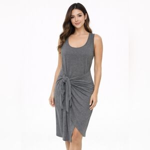 Style & Co. Gray Midi Dress Size Large